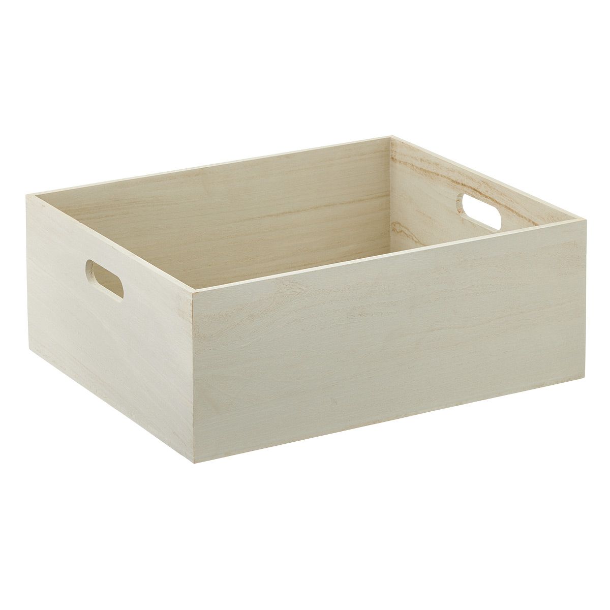 Large Brentwood Bin Whitewash | The Container Store