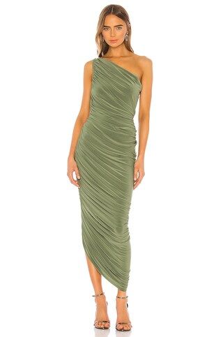 Norma Kamali Diana Gown in Celadon from Revolve.com | Revolve Clothing (Global)