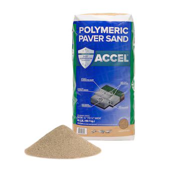 Accel Dust Preventing Paver Polymeric Sand 40-lb Saddle Tan Polymeric Sand | Lowe's