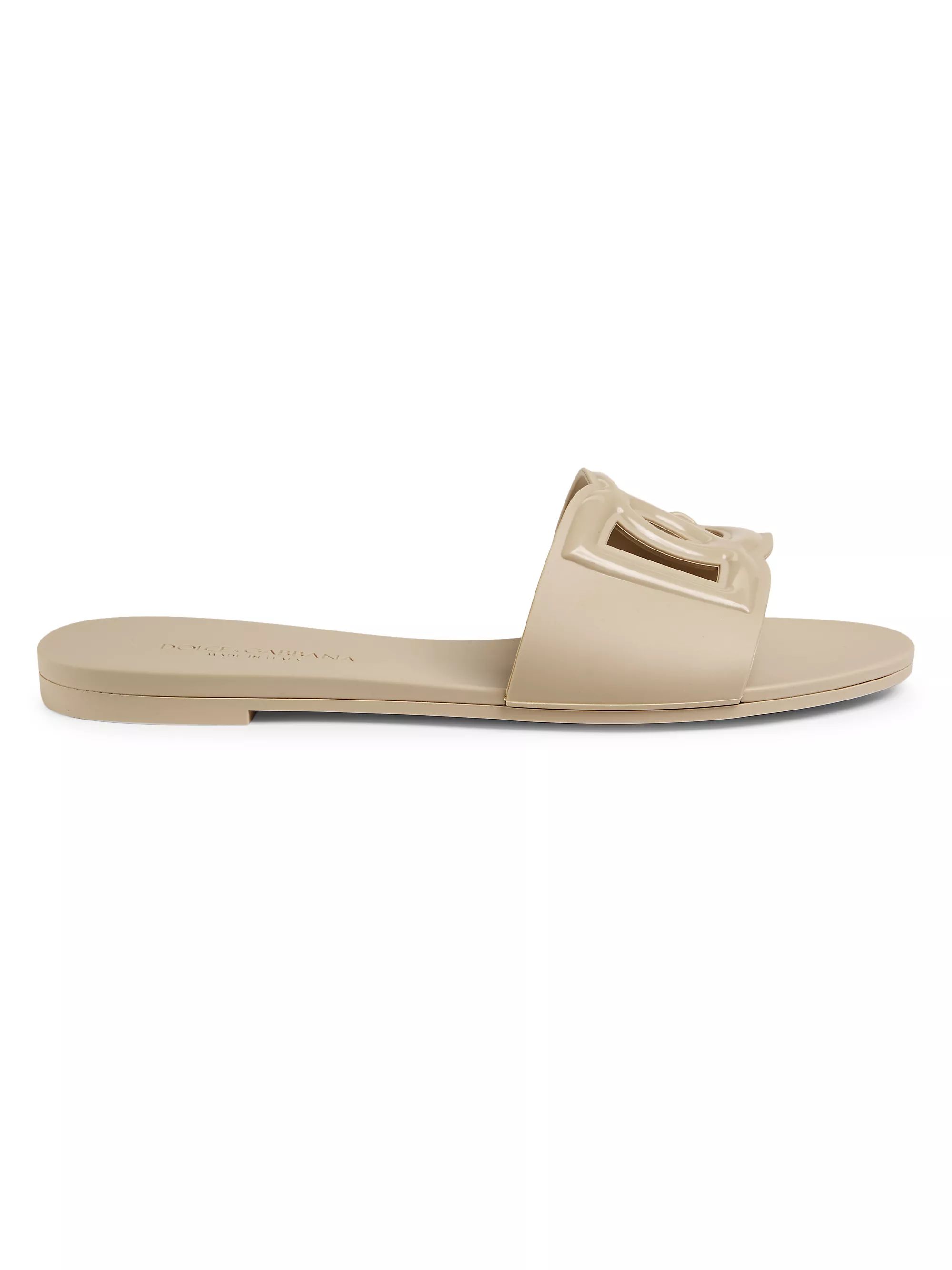 Interlock Logo Rubber Slides | Saks Fifth Avenue