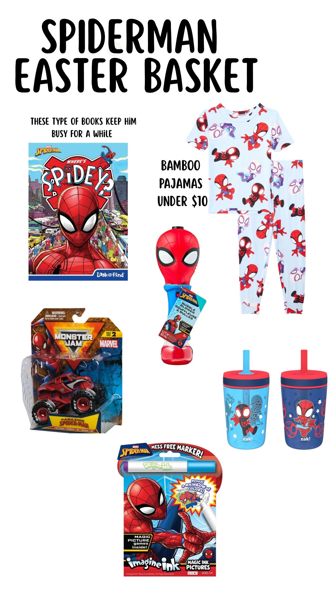 Spider-Man themed Easter basket for my 3 year old!! The bamboo pajamas are almost identical to kyte baby! 

#LTKKids #LTKSeasonal #LTKGiftGuide