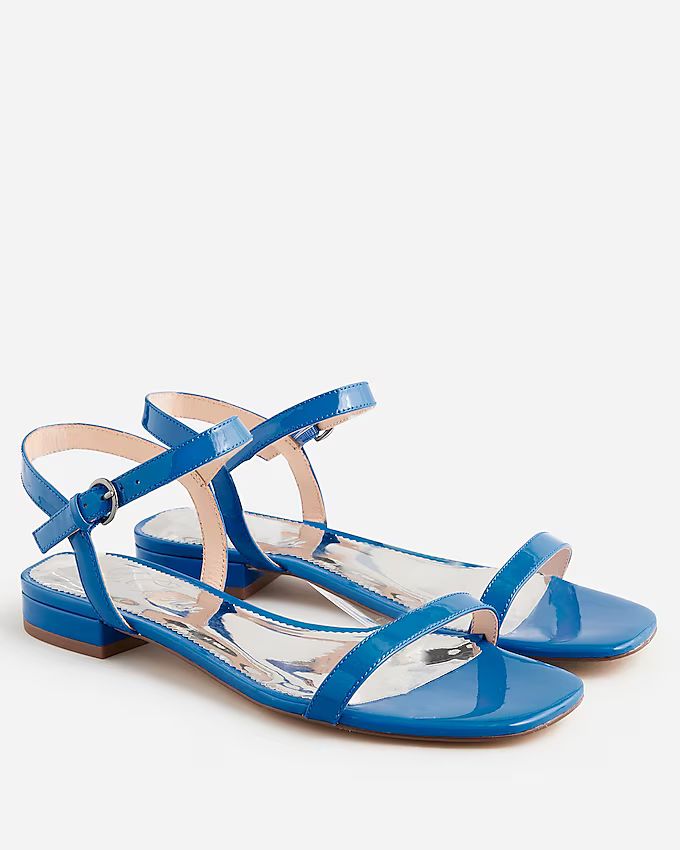 Hazel ankle-strap sandals in patent leather | J.Crew US