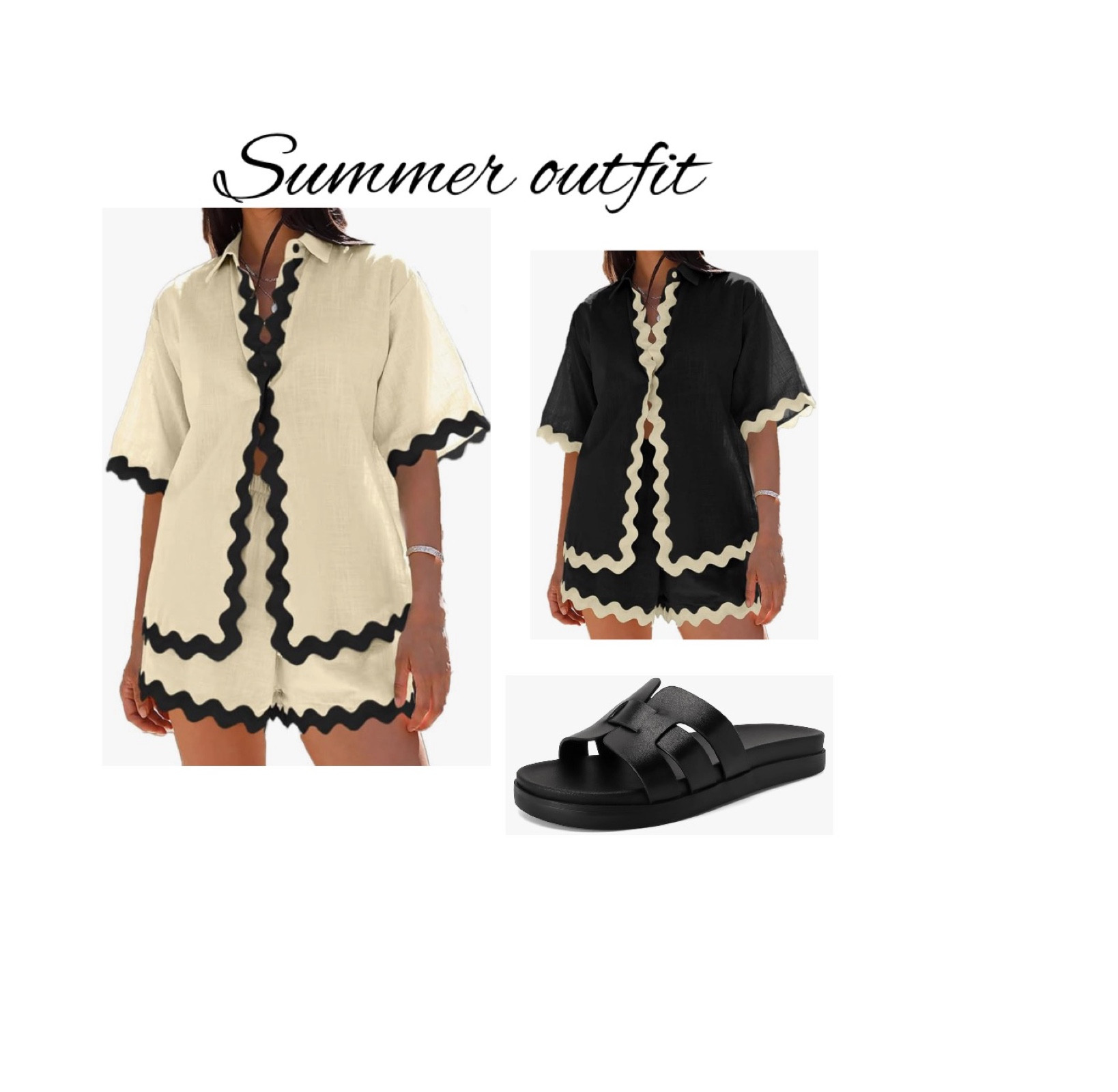 Summer outfit, vacation outfit, summer fashion, shorts set , sandals 

#LTKFindsUnder100 #LTKShoeCrush