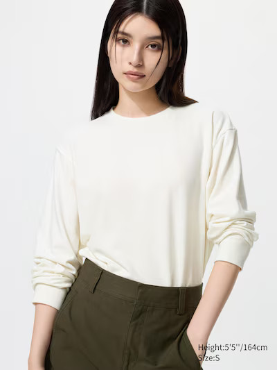 Soft Knitted Fleece T-Shirt | Long Sleeve | UNIQLO (US)