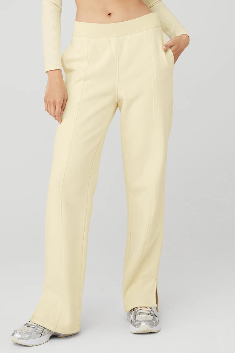 High-Waist Free Time Straight Leg Sweatpant | Alo Yoga (US)