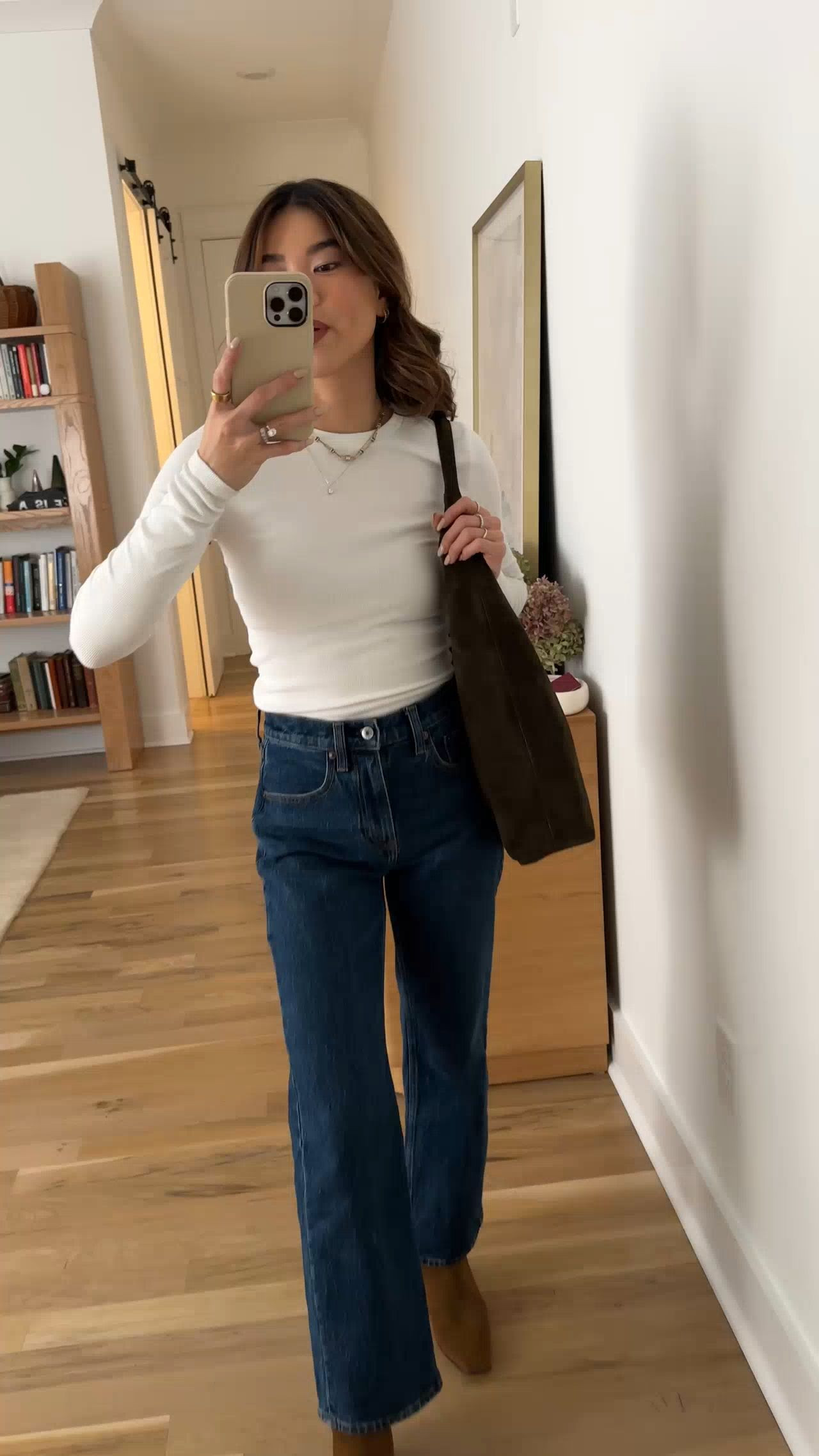 Sizing info: longsleeve size XS, Jeans size 23 extra short in dark wash!
petite fashion, get dressed with me, outfit inspiration, ootd, nashville outfit, Nashville influencer, petite style, vacation style, casual outfits, mom style, petite pants, winter dress, winter outfit, winter pants, winter outfit inpso, winter outfit idea, winter top, winter style, winter sweater, cozy sweater, cold weather sweater, cold weather outfit, winter bag, winter purse, denim, dark denim, everyday jean, suede boots 

 

#LTKootd #LTKSeasonal #LTKPetite