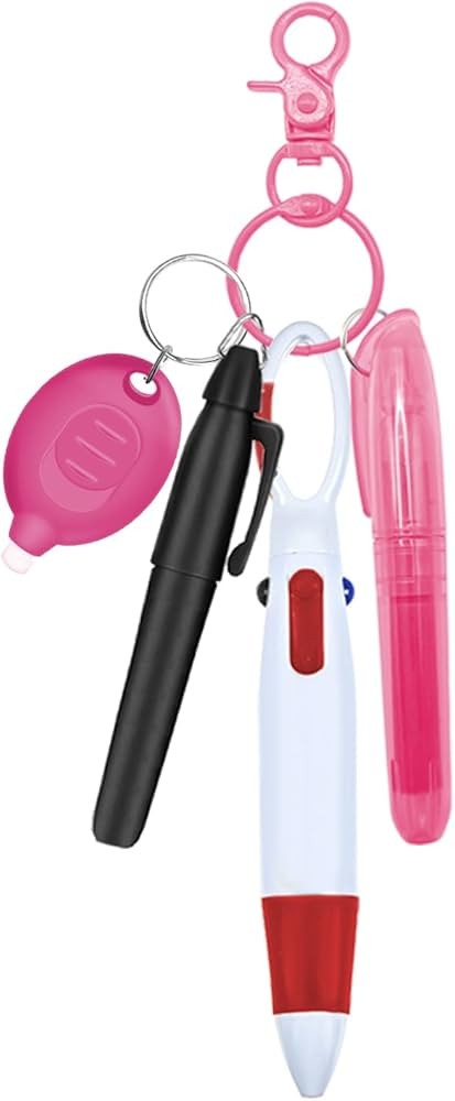 Nurse Pen Set, Badge Reel Pen Include Highlighter, Permanent Marker, Ballpoint Pen, LED Keychain ... | Amazon (US)