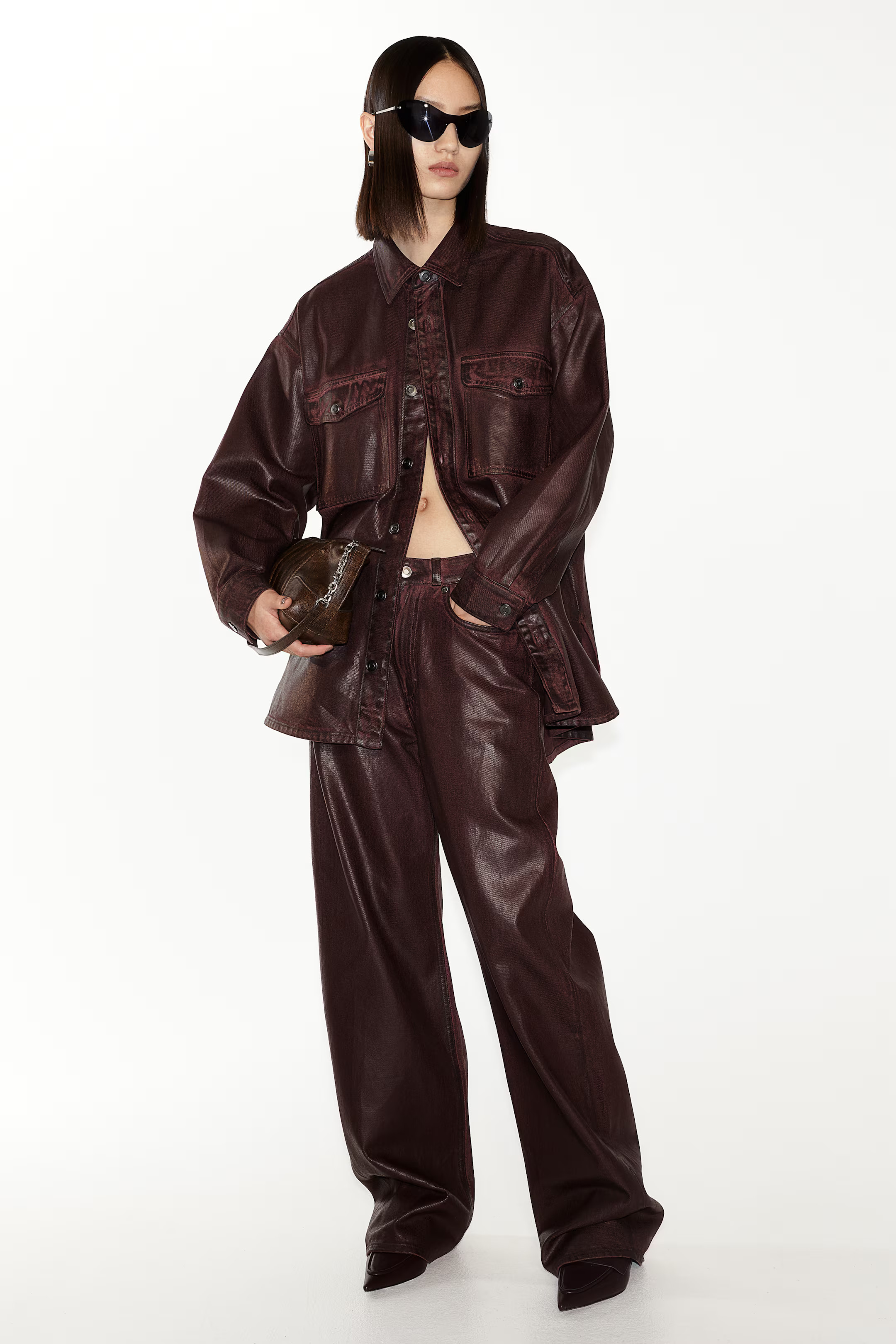 Surchemise en tissu enduit | H&M (FR, IT, ES, PT, BE)