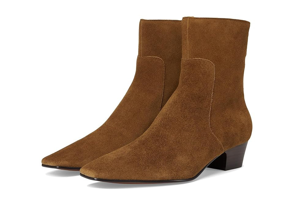 Madewell Laurel Bootie - Suede Women's Boots Warm Chestnut : 8 M | Zappos