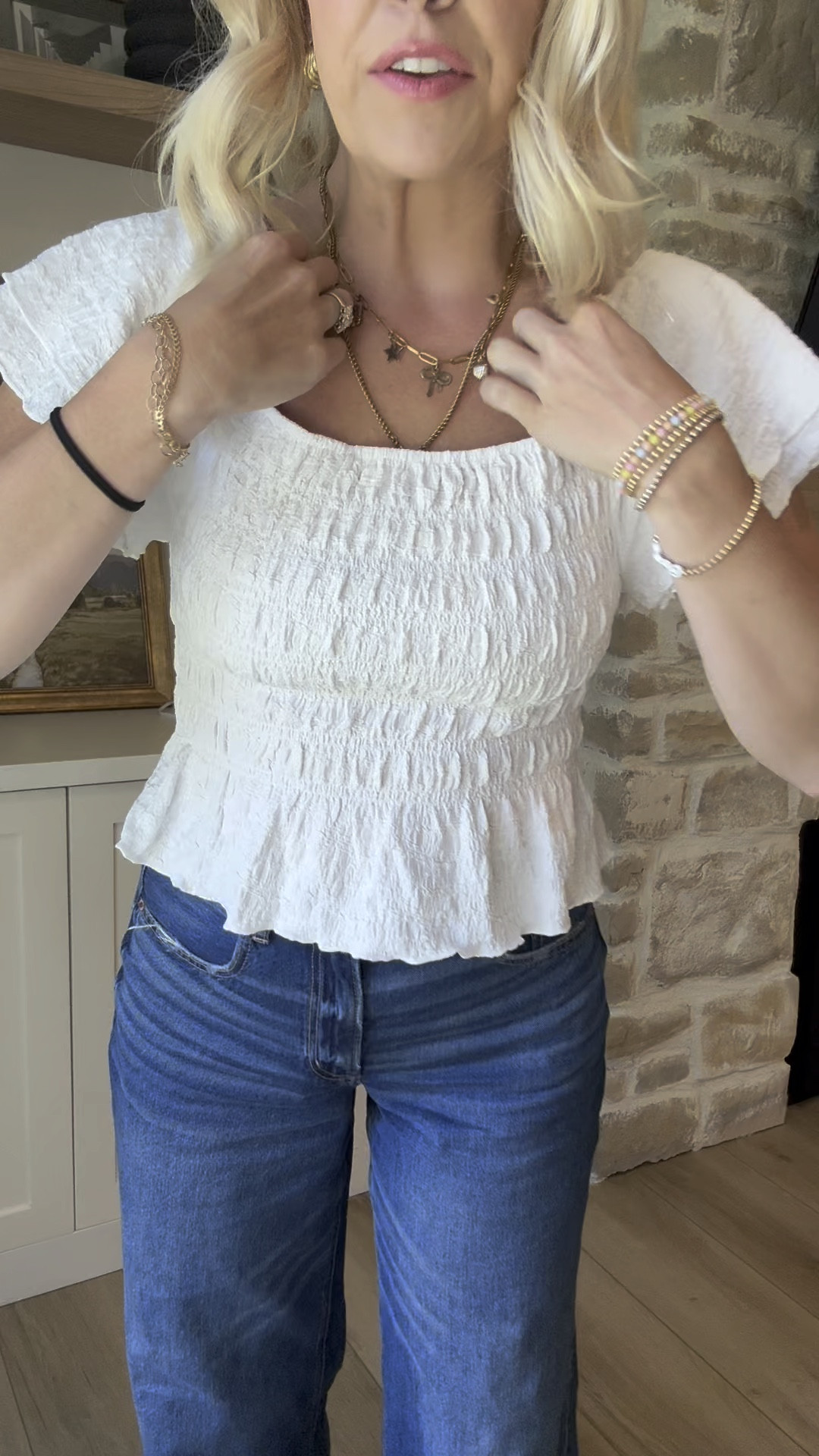 Walmart top! Is great if you wear garments or any other type of undershirt. Size M

#LTKfindsunder50 #LTKfindsunder100 #LTKbeauty