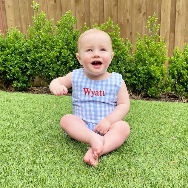 Light Blue Jon Jon Gingham | Classic Whimsy