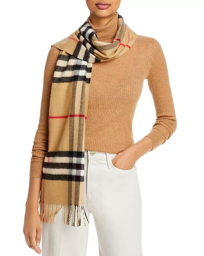 Classic Check Cashmere Scarf | Bloomingdale's (US)