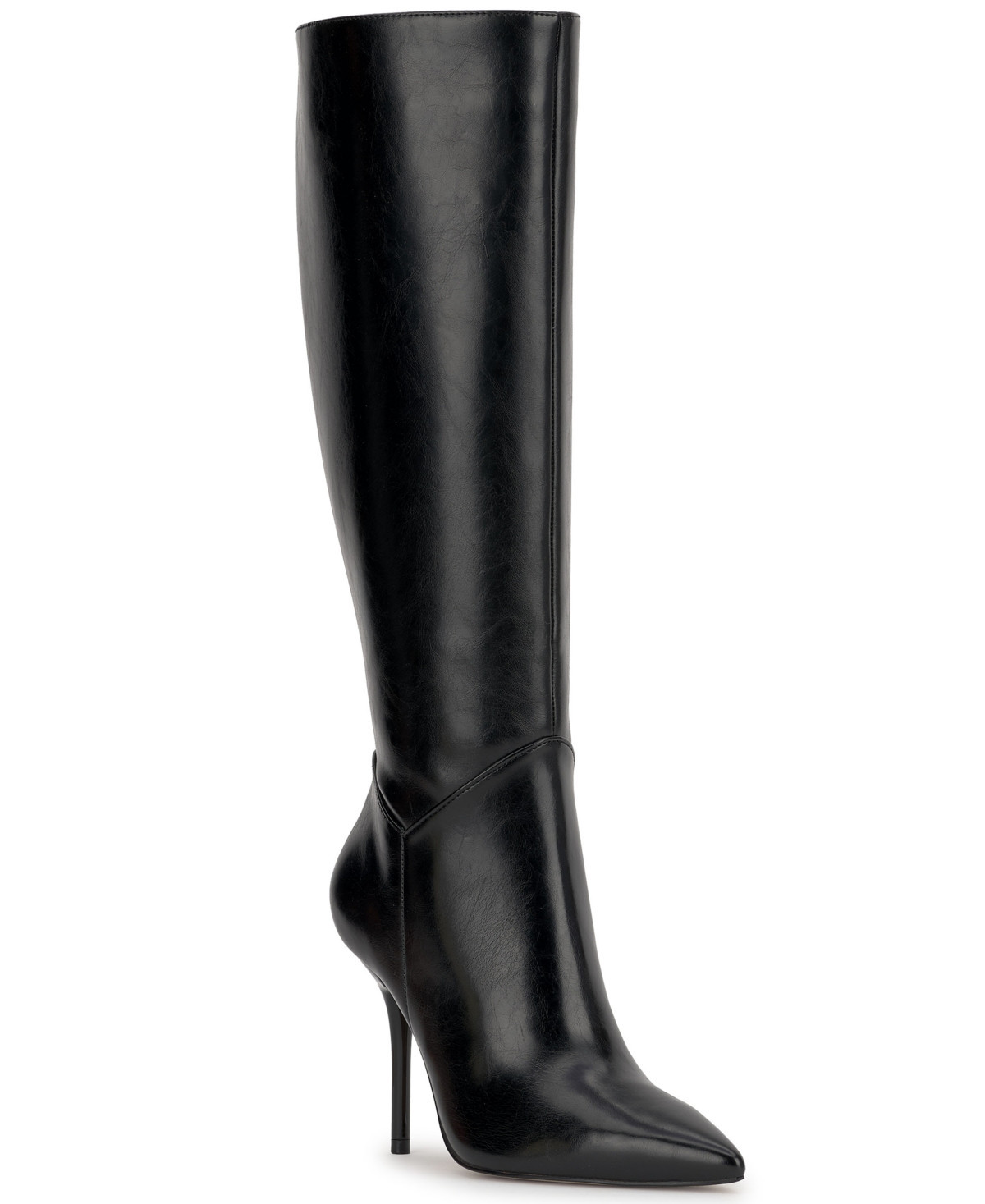 Jessica Simpson Women's Lovienn Stiletto Knee-High Dress Boots - Black Smooth | Macy's