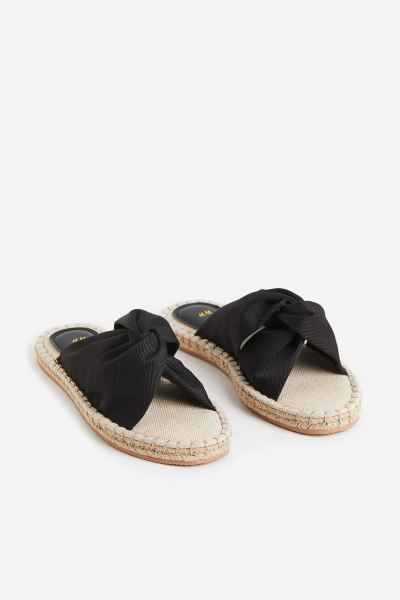 Knot-detail Espadrille Slides | H&M (US + CA)
