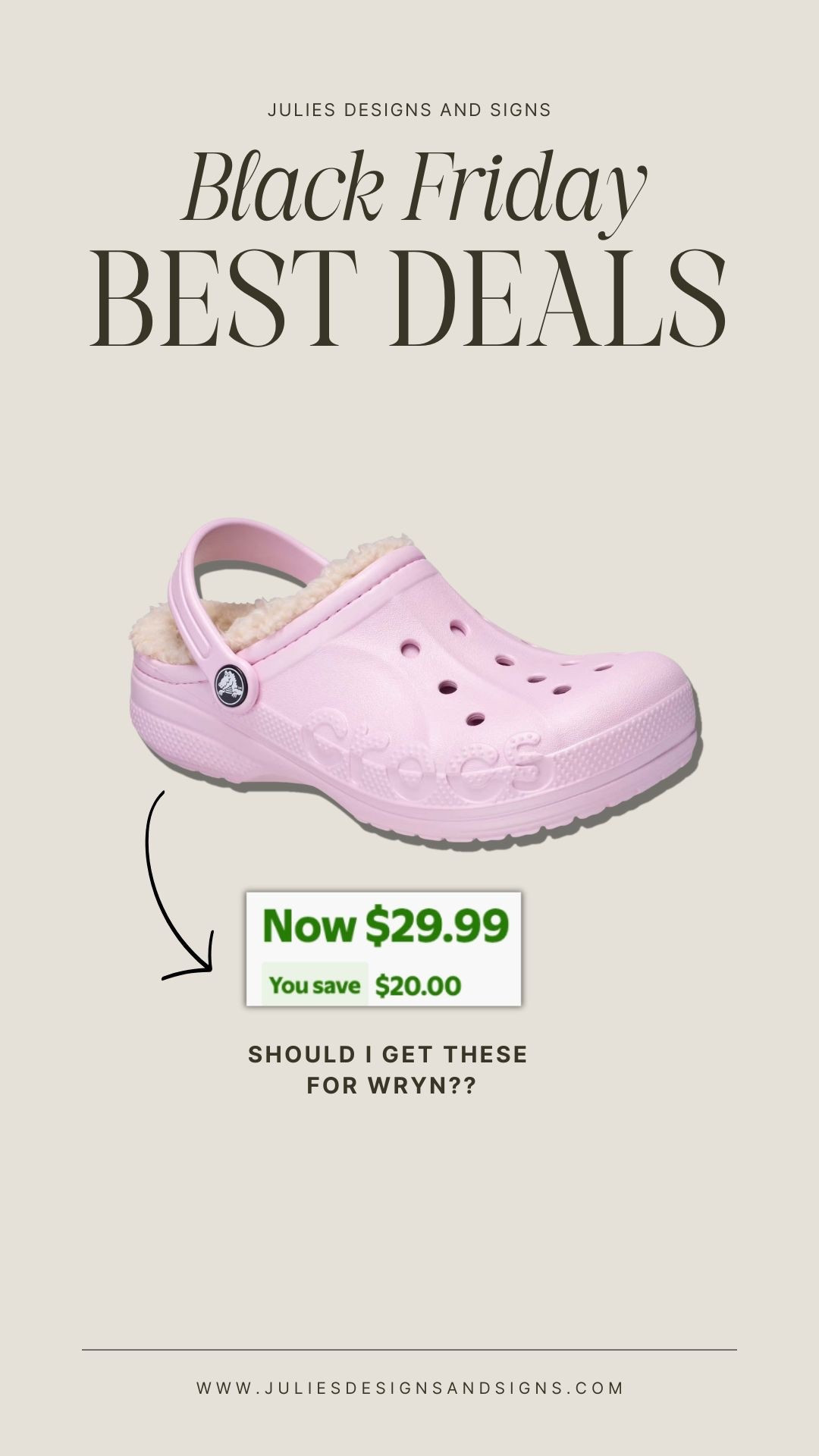 Fur lined Crocs on sale - $20 off at Walmart

#LTKCyberWeek #LTKKids #LTKGiftGuide