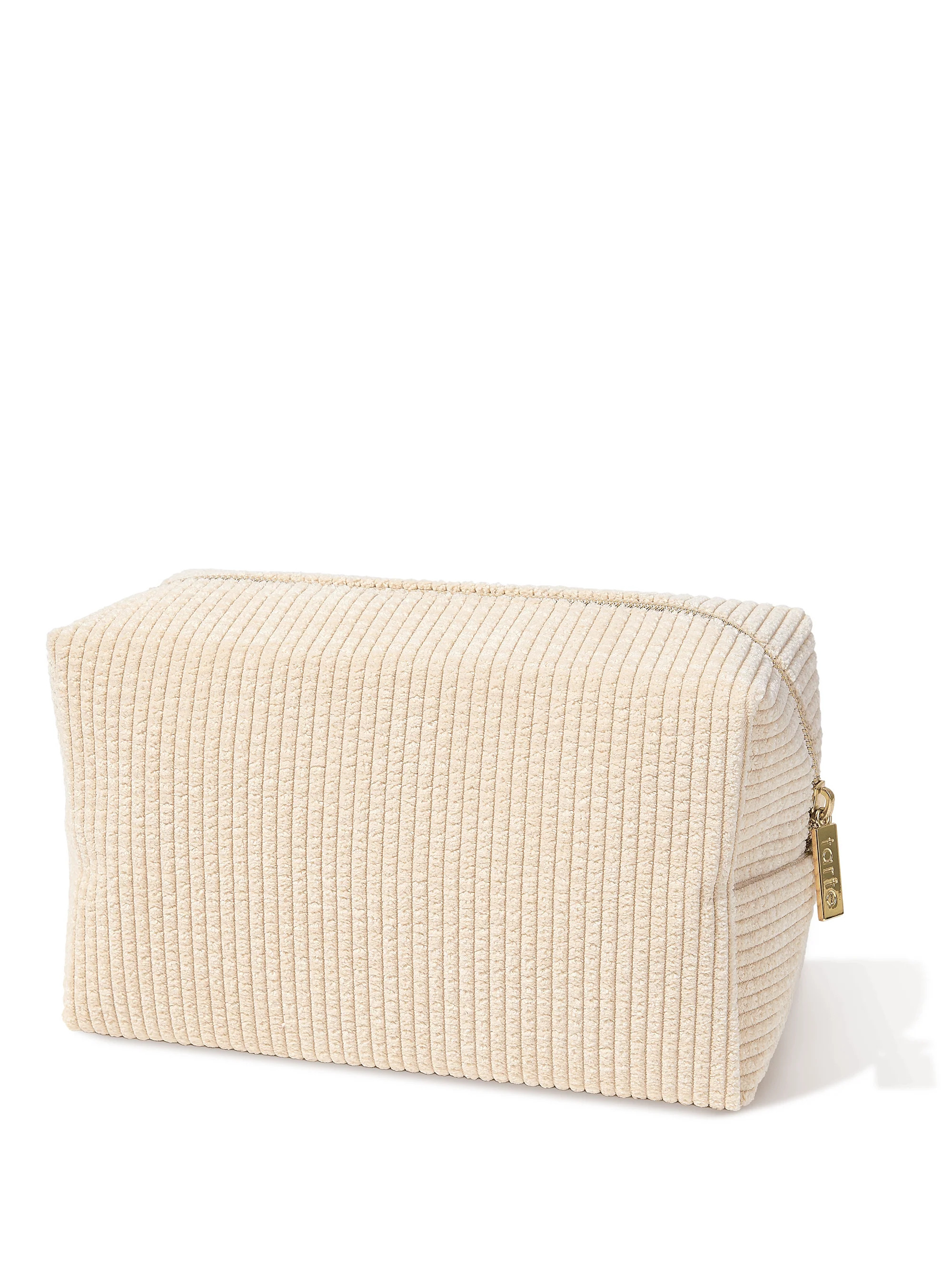 vintage vibe makeup bag in cream | tarte cosmetics (Global)