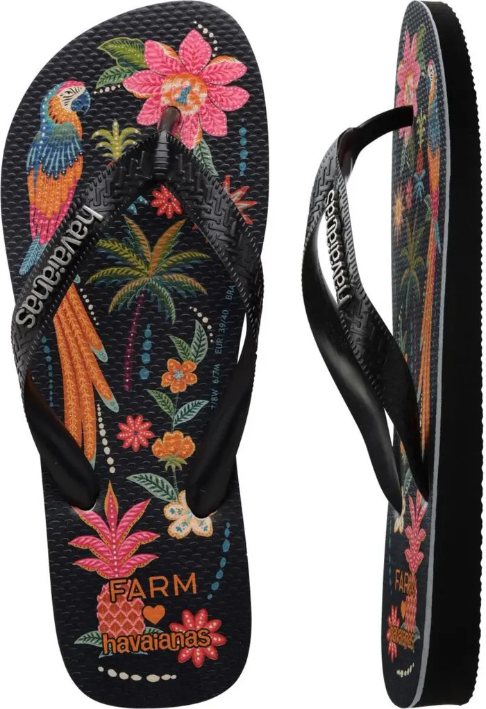 Havaianas x Farm Rio Print Footbed Flip Flop (Women) | Nordstrom | Nordstrom