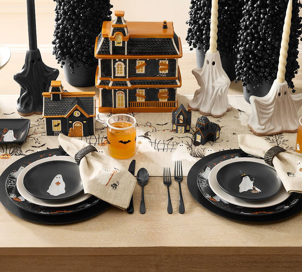 Scary Squad Stoneware Dinner Plates - Set of 4 | Pottery Barn (US)