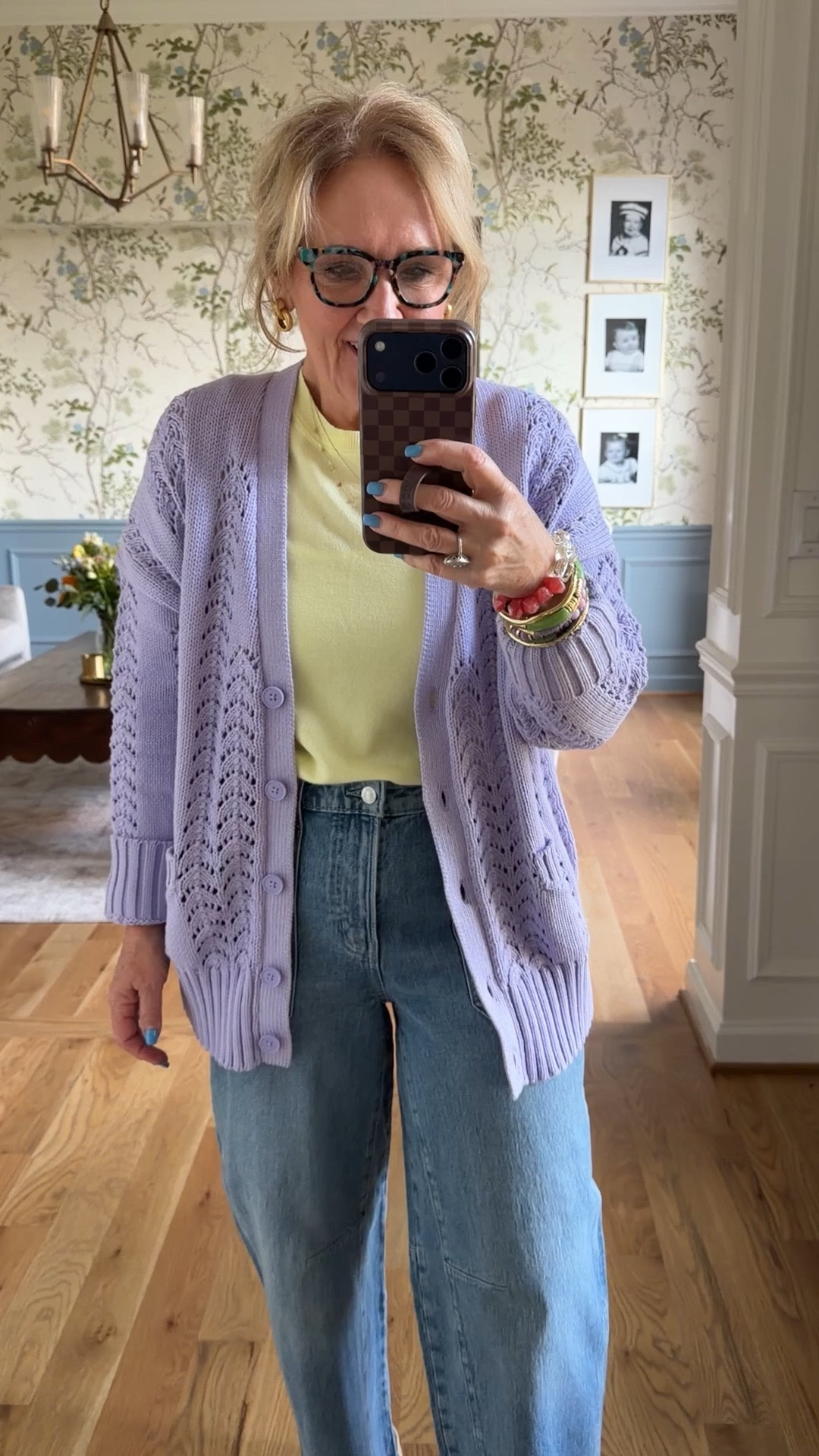 Sweaters size medium 
Jeans I sized down to a 6 
Shoes true to size 
My bracelet stack launches next week!!! 

Casual spring outfit 

#LTKOver40 #LTKSeasonal #LTKSwim