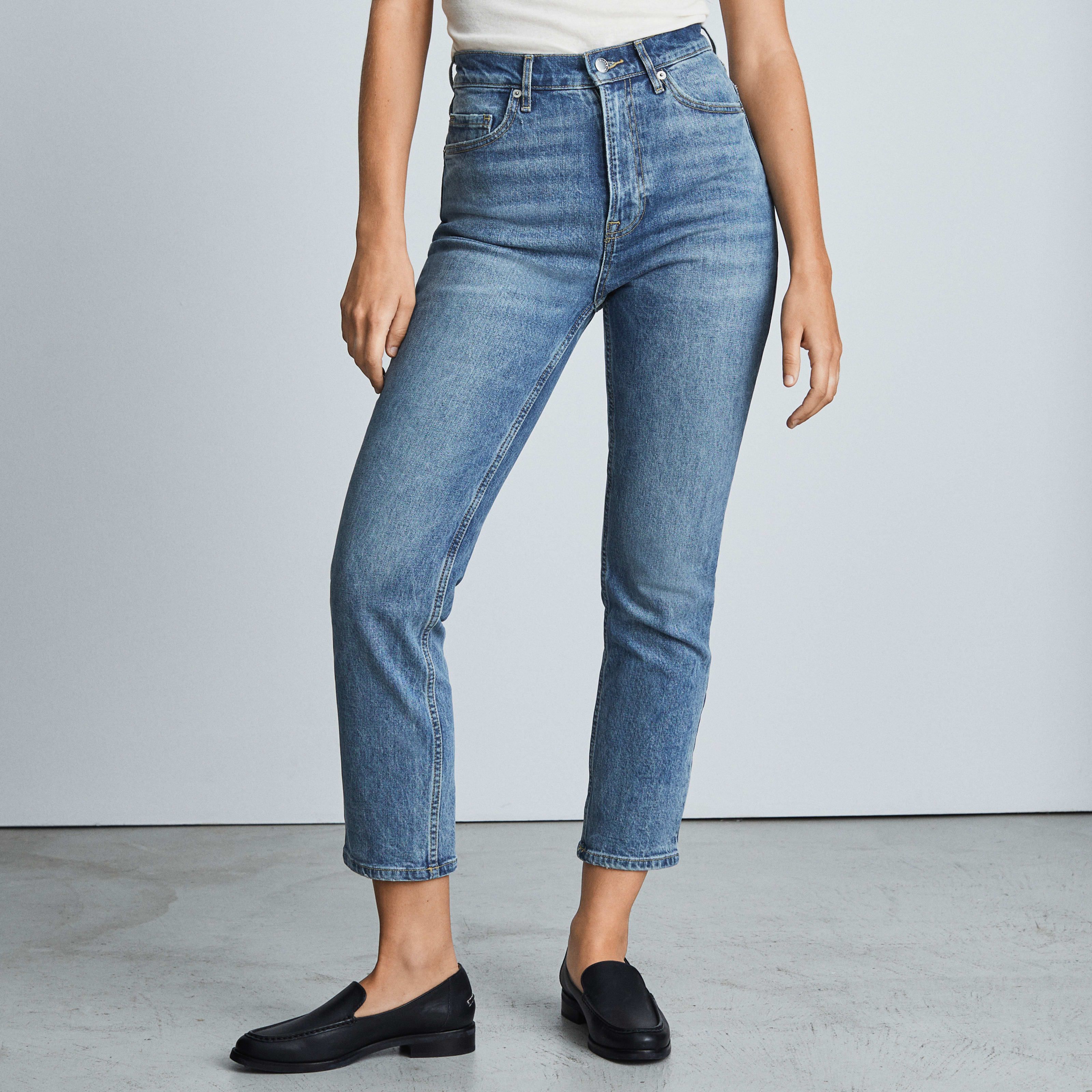 Women's Original Cheeky Jean by Everlane in Worn-In Mid Blue, Size 28 | Everlane