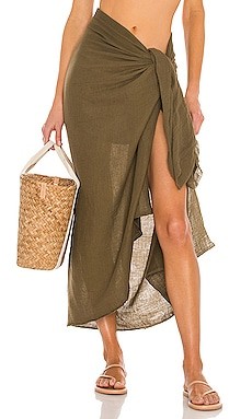 MIKOH Toyama Sarong in Khaki from Revolve.com | Revolve Clothing (Global)