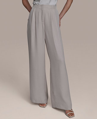 Donna Karan New York Women's Pleated Wide-Leg Pants - Macy's | Macy's