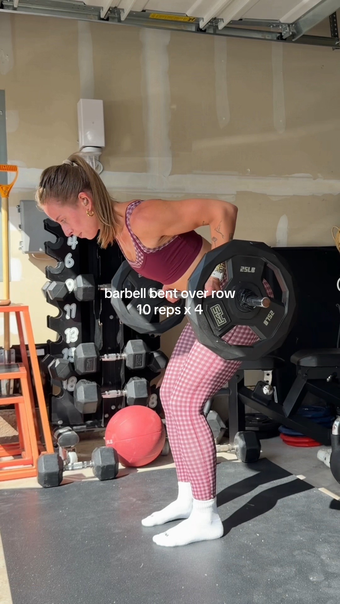 9/17/26 Home Gym Workout Outfit 🤎 Today’s home gym lifting outfit 🤎 Wearing this plaid matching Abercrombie activewear set in an XS top + bottom with my favorite Aritzia TNA socks, Garmin watch + Beats headphones. Such a cute set for transitioning into fall workouts while still being super comfortable for lifting. Everything is linked here ✨

#LTKootd #LTKfitnessgoals #LTKActive