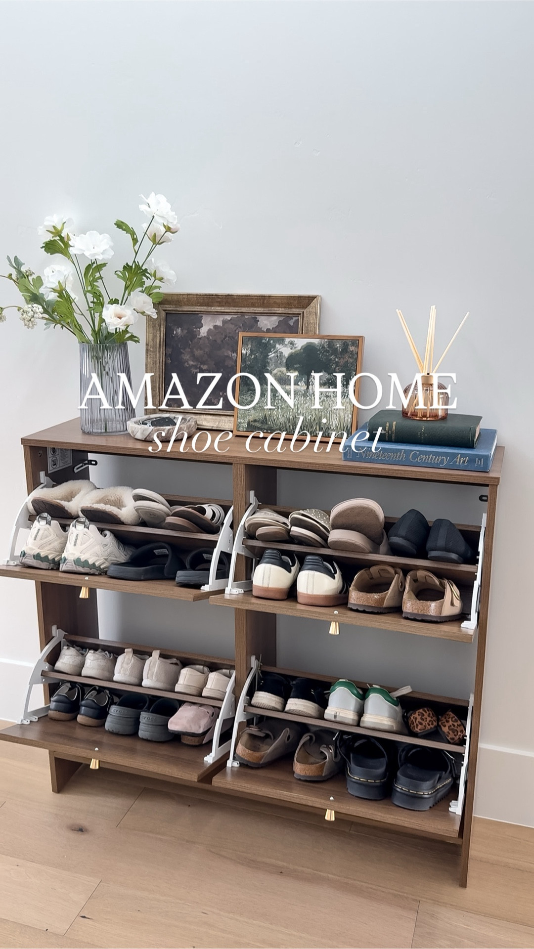 This aesthetic shoe cabinet from Amazon holds lots of shoes and looks so pretty styled!! 👡👟🌼

#amazonhome #asmr #thesistershoppers #organizationideas #amazonfashion

#LTKdayinmylife #LTKmomlife #LTKHome