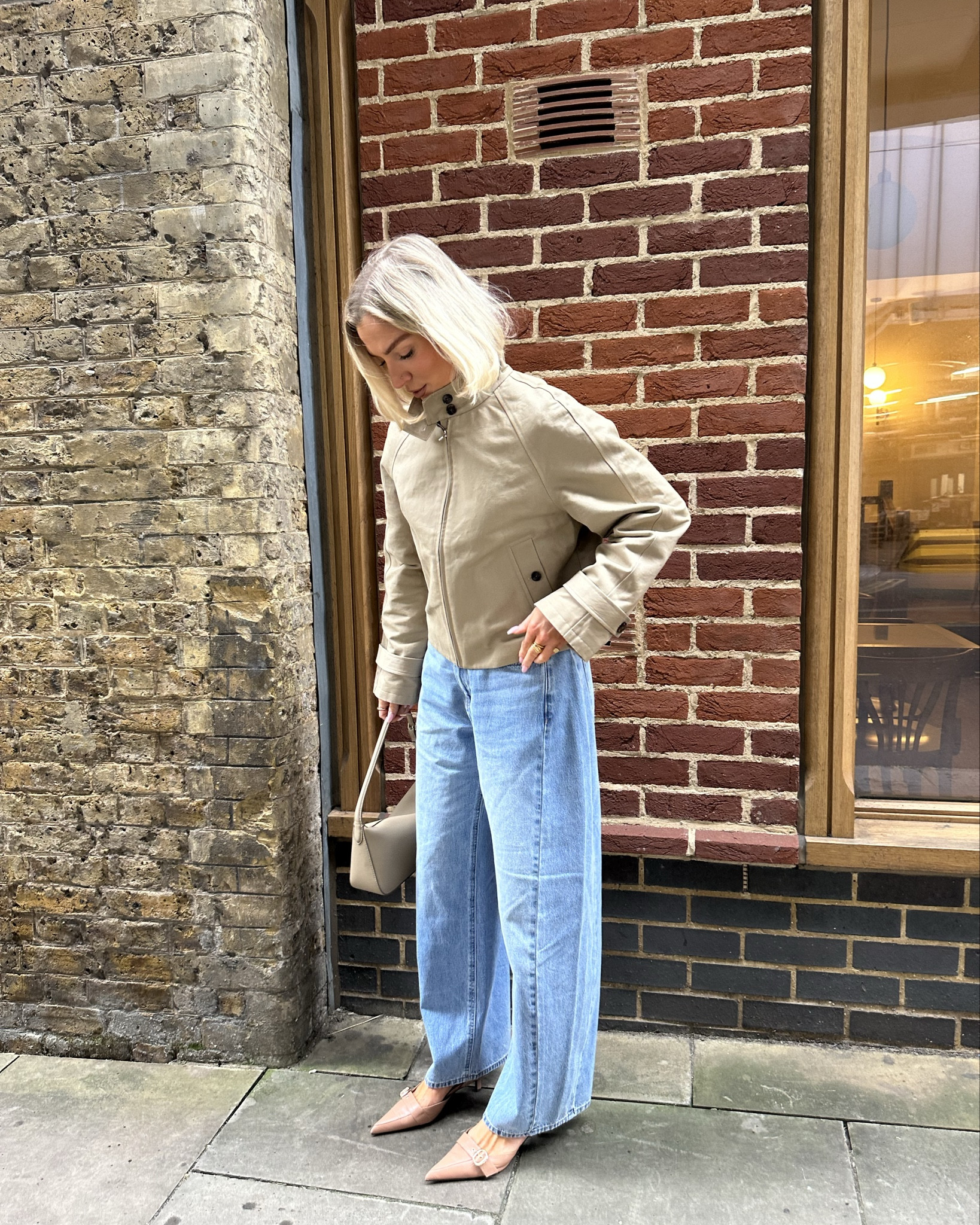 Boxy white tee
Heavyweight white t-shirt
Barrel leg jeans 
Point sling backs
Nude heels
Cropped trench coat  


#LTKjeans #LTKstyletip #LTKspring