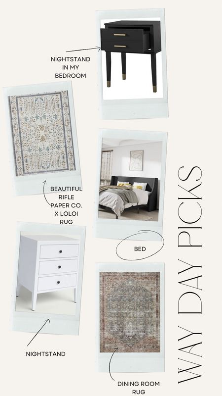 Some Way Day picks I have in my home. Wayfair has great options for rugs snd furniture. 