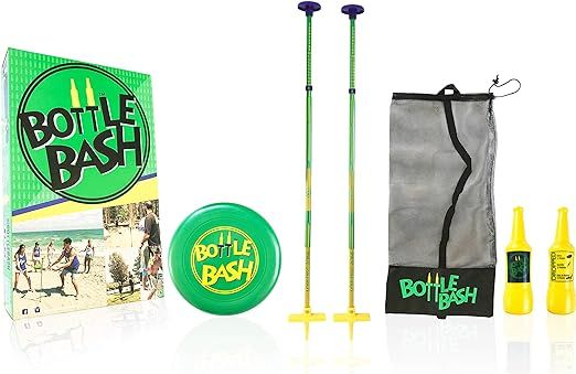 Bottle Bash Outdoor Flying Disc Game Set – Disc Toss Game for Family, Adult & Kids, Backyard an... | Amazon (US)