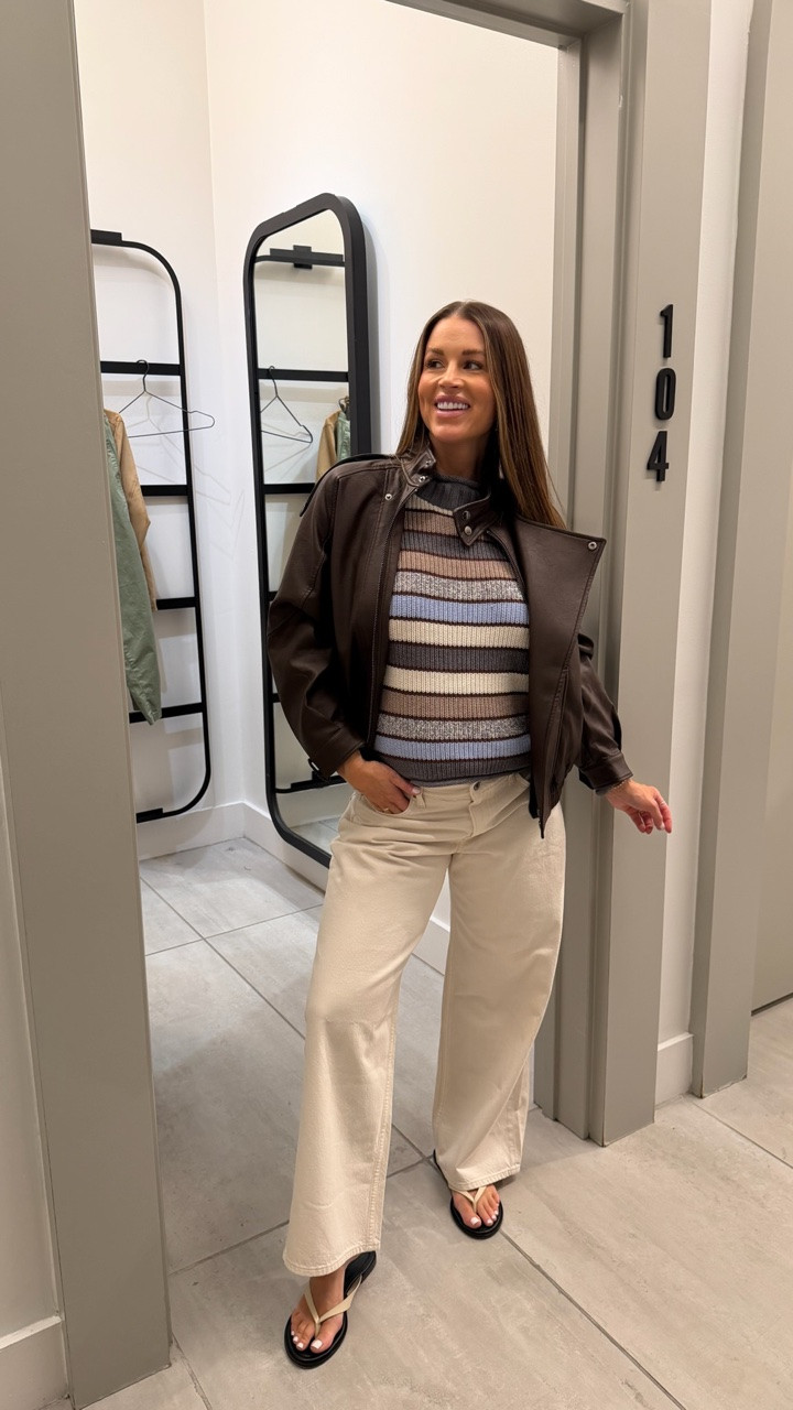 @abercrombie Bump friendly fall outfit 🍂

Loving these layered together! I paired the chocolate brown vegan leather trench jacket with the 100% cotton rolled neck crew sweater. I think these two are perfect together!

#LTKootd #LTKSeasonal #LTKBump
