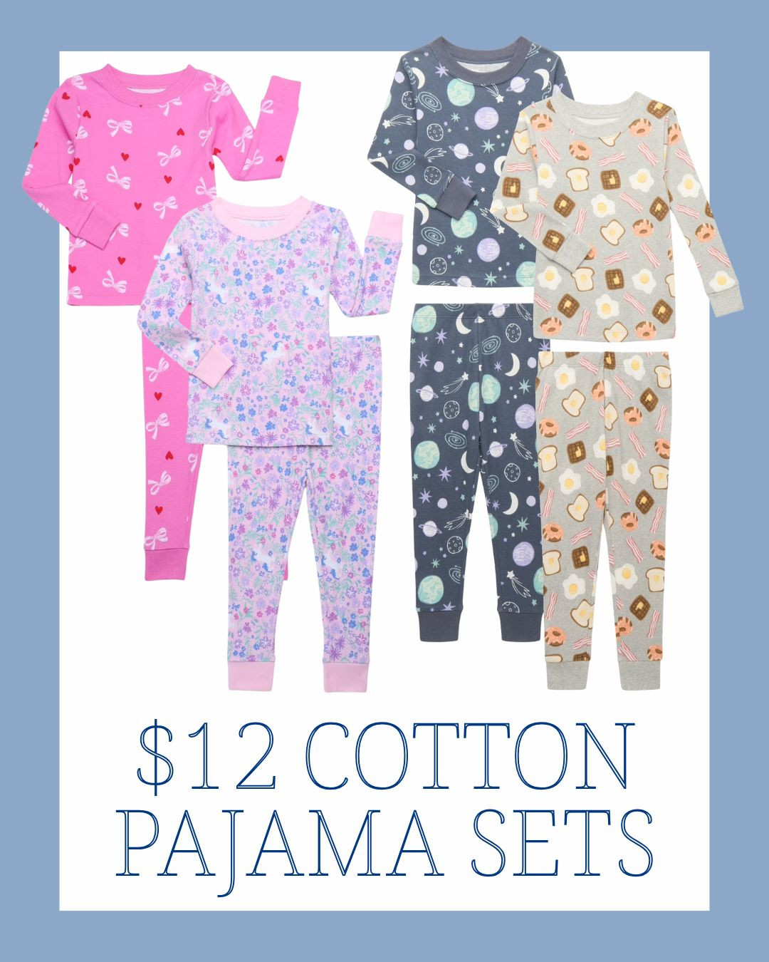 $12 cotton pajama sets! 

kids, jammies, pjs, boys, girls, style, sleepwear, Walmart finds 

 #LTKKids