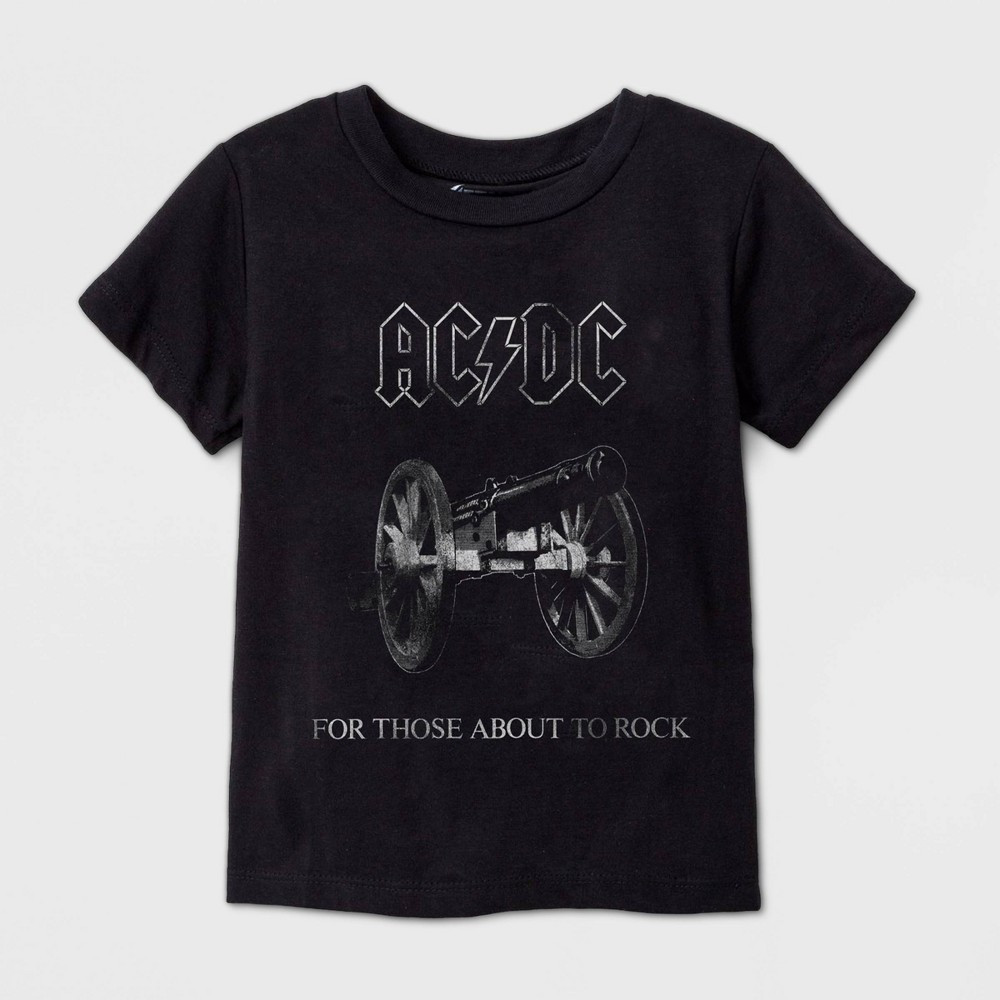 Toddler Boys' AC/DC Ready To Rock Short Sleeve Graphic T-Shirt - Black 3T | Target