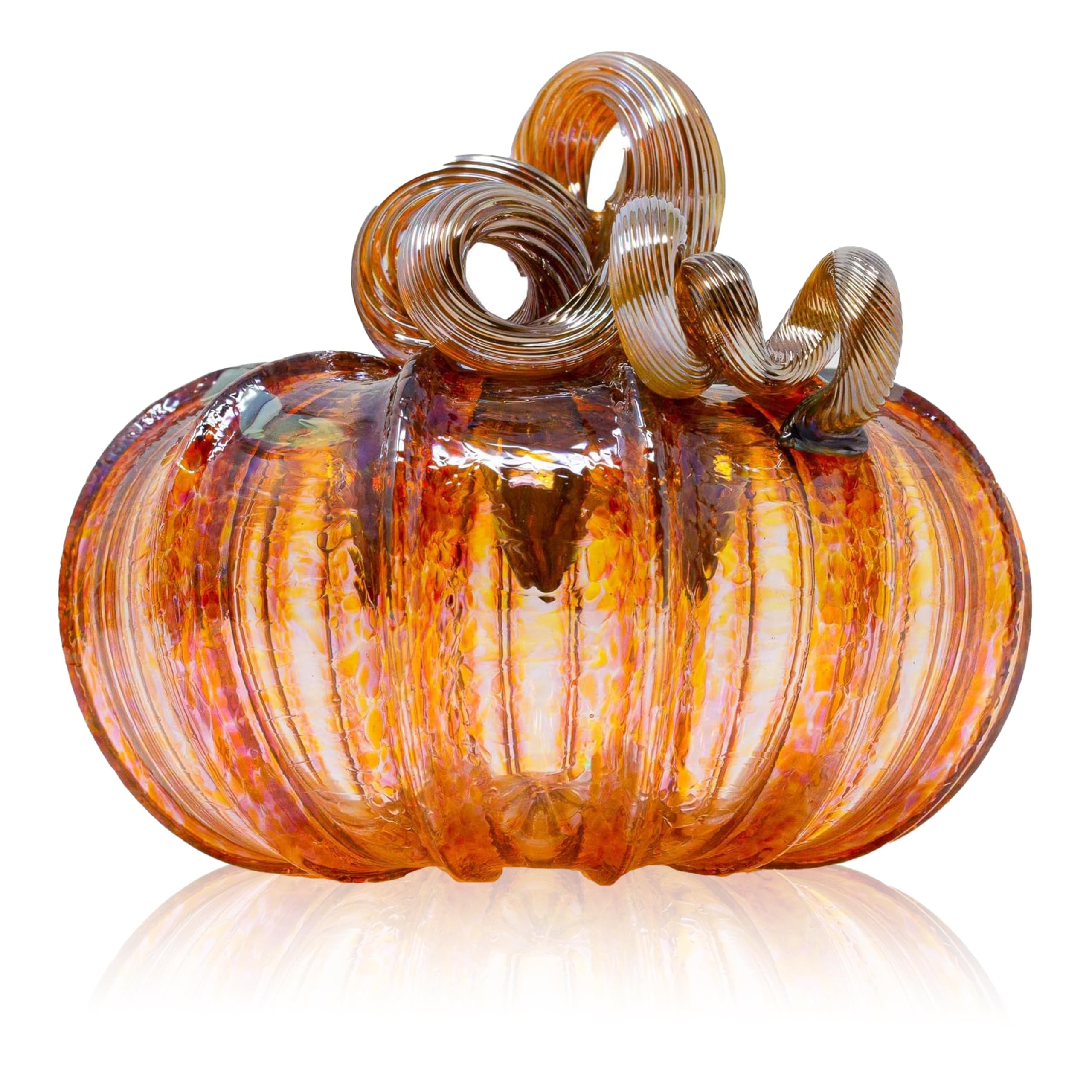 Luke Adams Glass | Handmade Glass Pumpkins | Handmade Table Top Home Decor (Squat, Harvest) | Amazon (US)