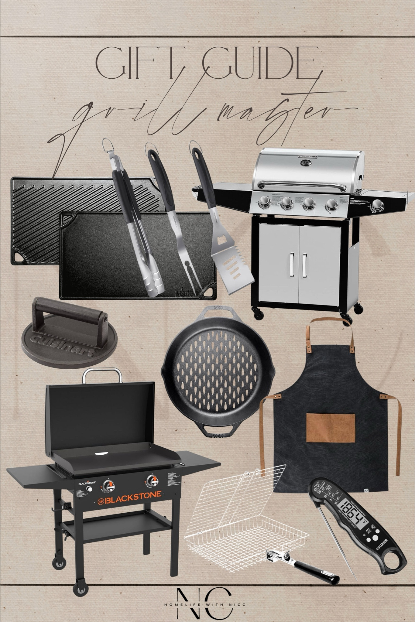 A gift guide for the grill master in your life! All of this is from Amazon! 
#giftguide #giftguidegrillmaster #grillmaster #amazongiftguide #amazongrill 

#LTKHome #LTKCyberWeek #LTKMens