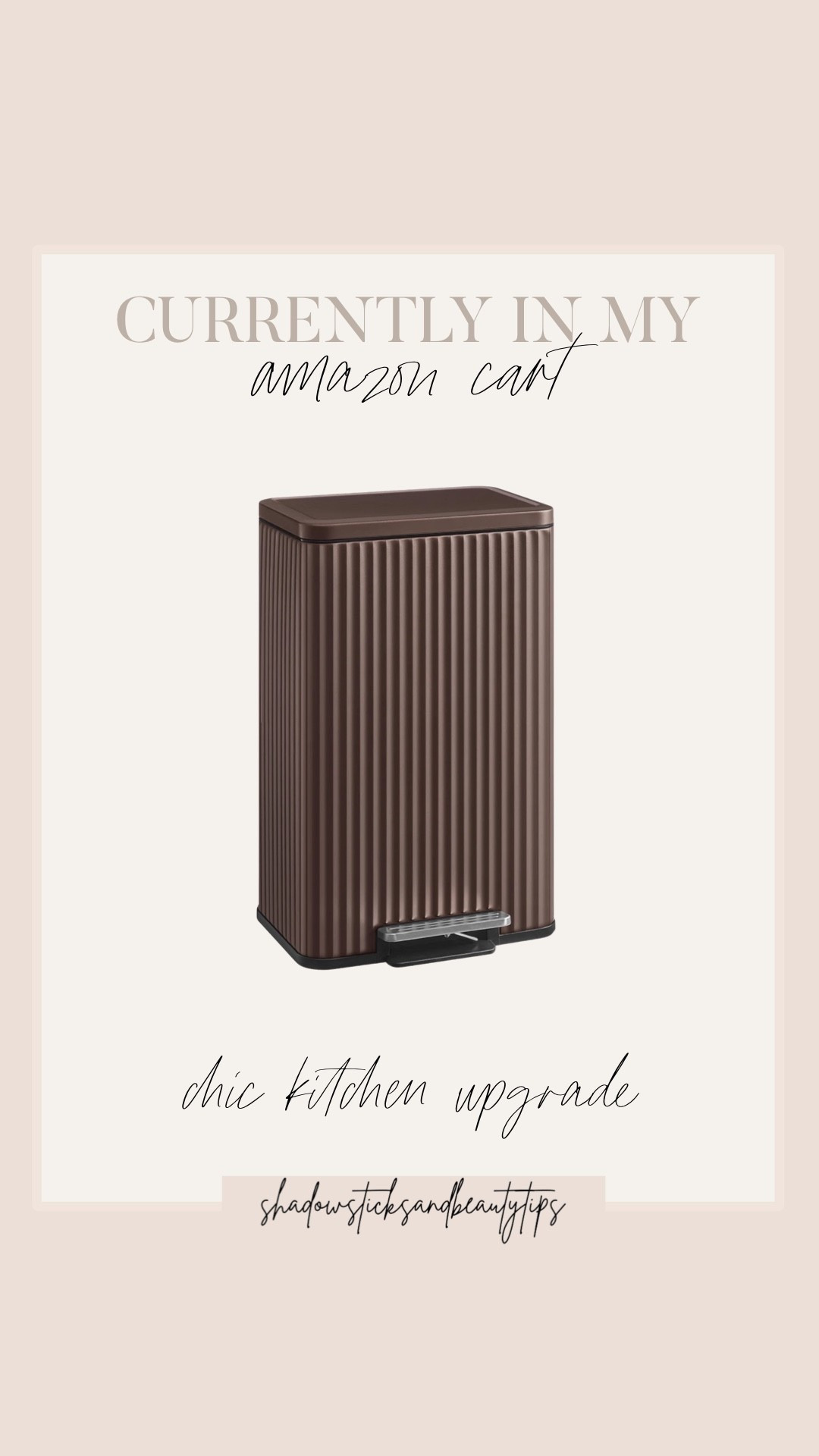 Chic Amazon brown kitchen garbage pale

#LTKHome