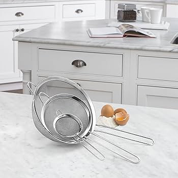 Cuisinart Mesh Strainers, 3 Count (Pack of 1) Set, CTG-00-3MS Silver | Amazon (US)