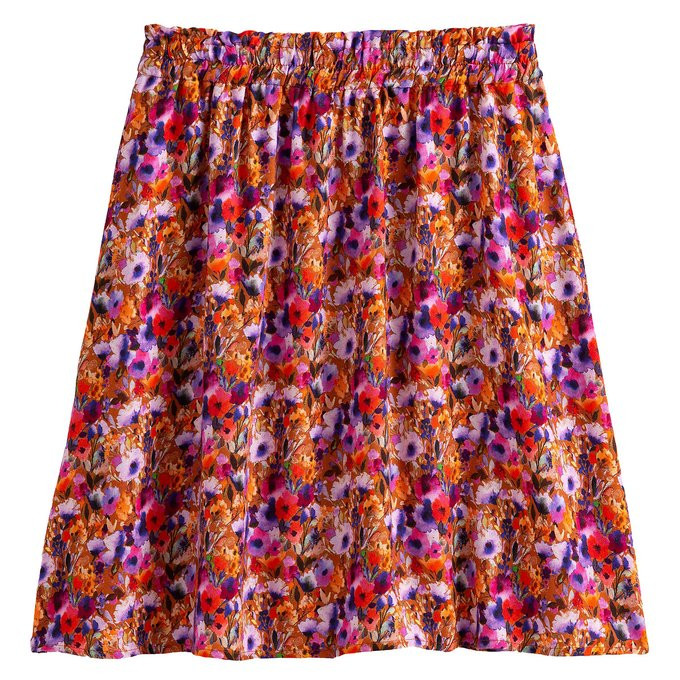 Jupe courte patineuse, imprimé floral | La Redoute (FR)