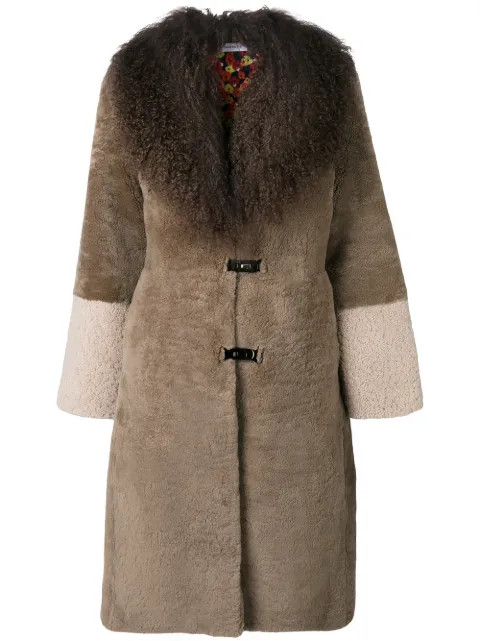 Saks Potts Midi Fur Coat | FarFetch US