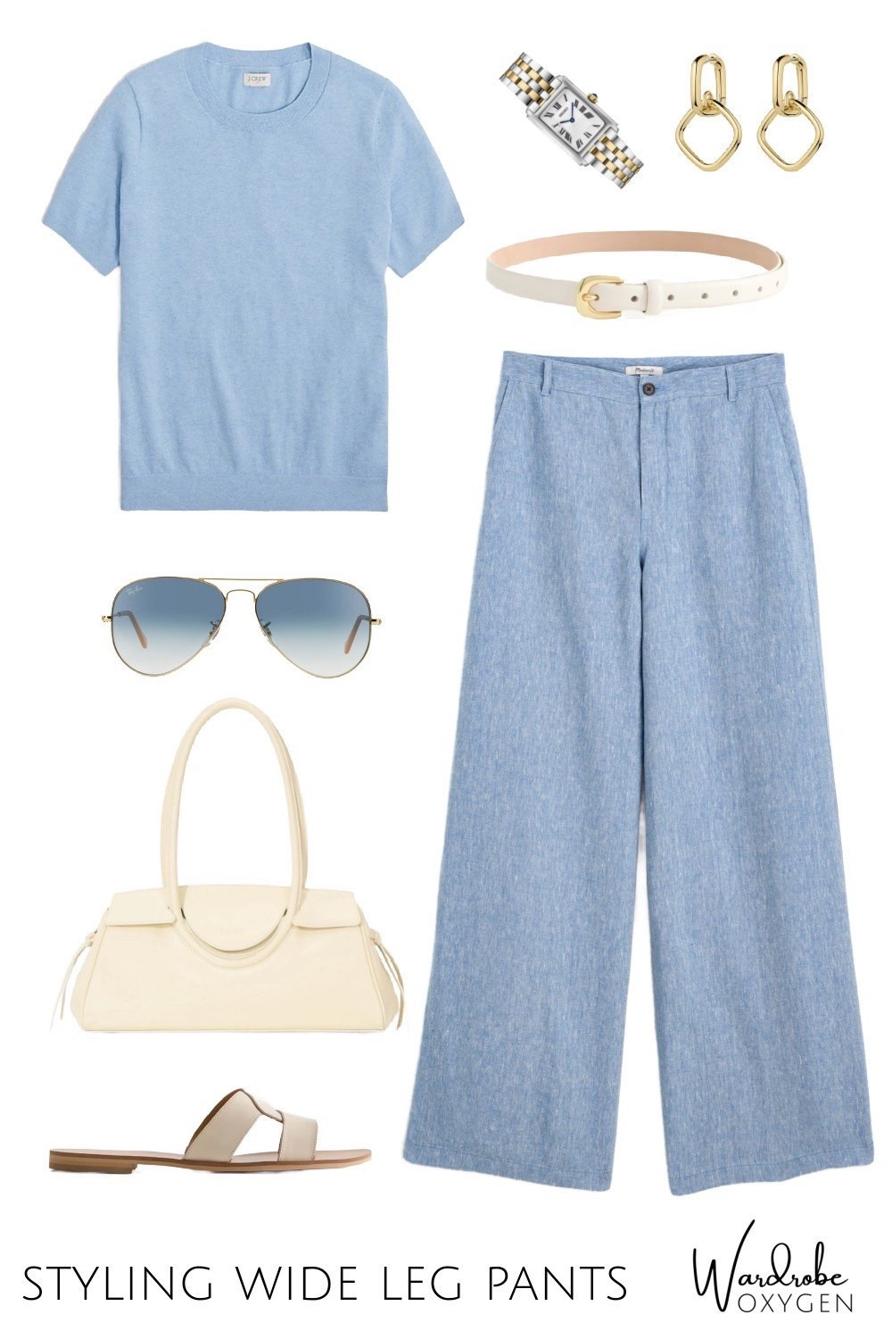 The most popular Instagram story outfit of the day is this light blue linen and ivory outfit 

#LTKxMadewell #LTKMidsize #LTKOver40