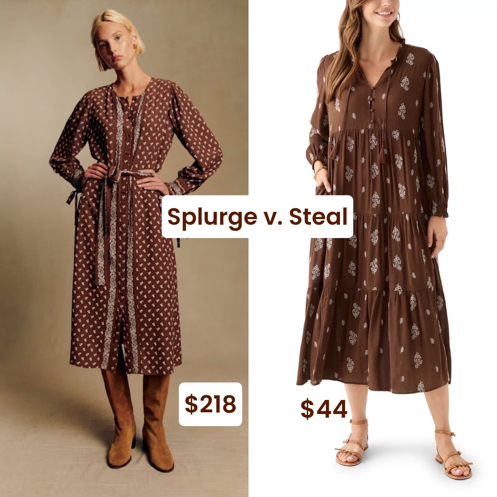 Splurge v. Steal!

Sézane for $218, which I own.
Belk steal for $44!



#LTKSaleAlert #LTKFindsUnder50 #LTKOver40