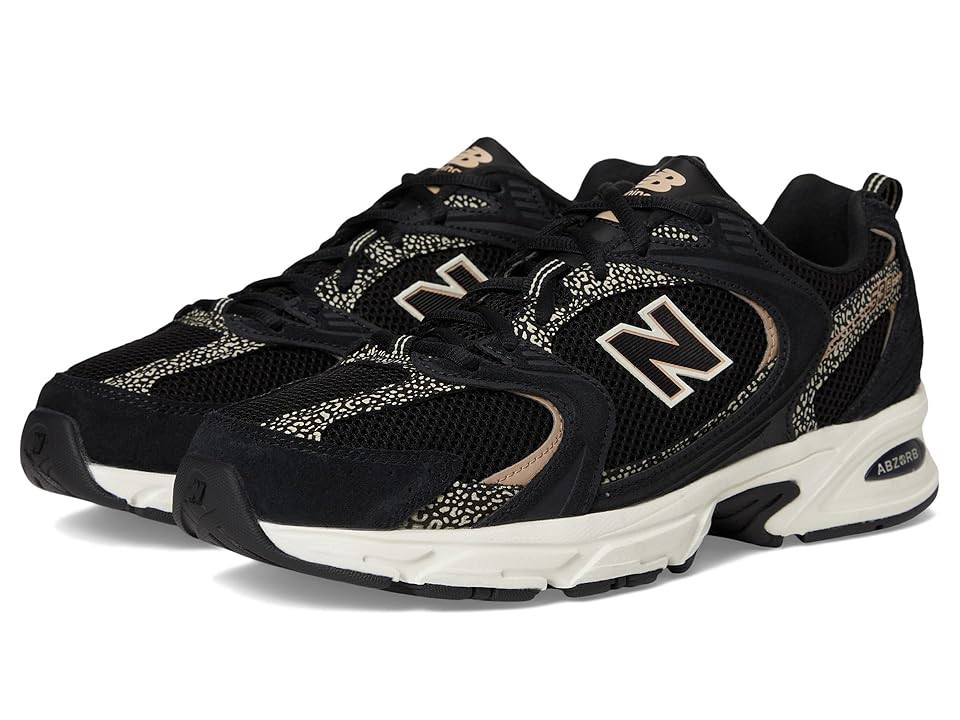 New Balance Classics 530 Athletic Shoes Black/Flat Taupe : US Men's 11.5 - Women's 13 D - Medium, Textile | Zappos