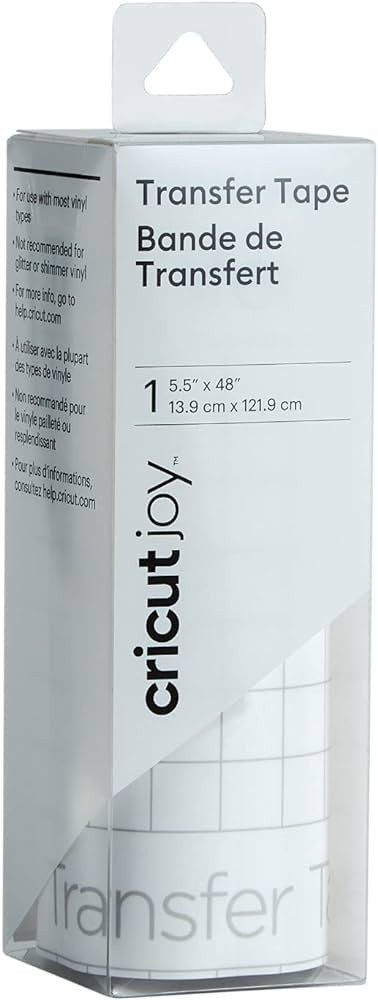 Cricut Joy Transfer Tape - 5.5" x 48" - Transfer Tape for Vinyl and Adhesive Decals | Amazon (US)