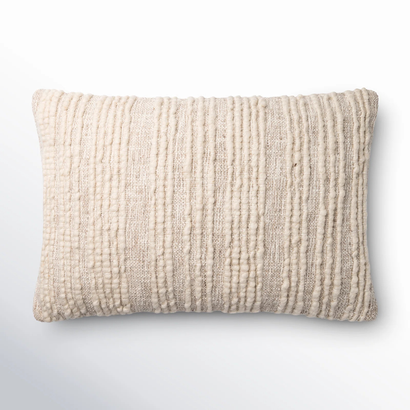 Sagitta Embroidered Wool Lumbar Throw Pillow | Joss & Main