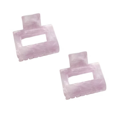Alilang Small Square Hair Claw Clips 2 Pack Strong Hold Lightweight Design, Purple | Target