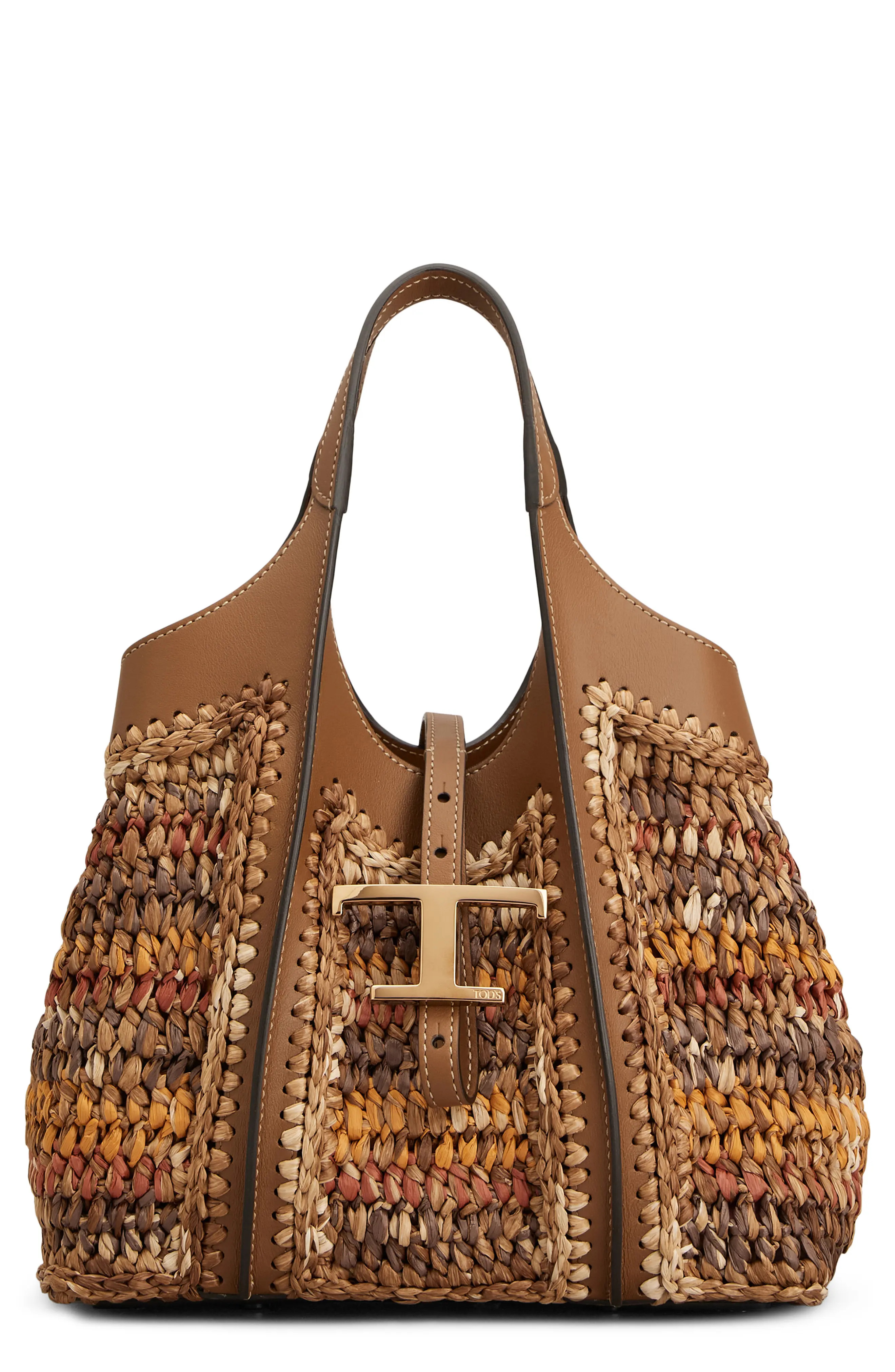 T-Timeless Raffia & Leather Shopper (Women) | Nordstrom | Nordstrom