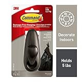 Command Hook, Oil-Rubbed Bronze, Large, Holds 5 lbs (FC13-ORB-ES) | Amazon (US)