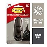 Command Hook, Oil-Rubbed Bronze, Large, Holds 5 lbs (FC13-ORB-ES) | Amazon (US)