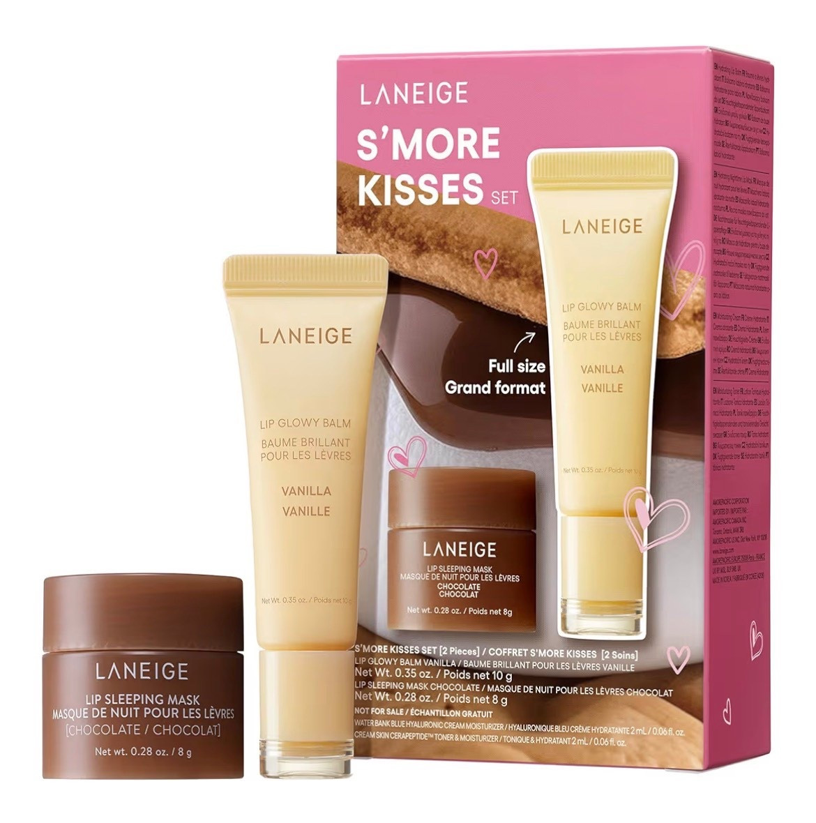 The super popular Laneige S’more’s Kisses Lip Set is down to only $21.66 in an Amazon Flash Sale today! The set includes a Vanilla Lip Balm and a Chocolate Lip Mask that is only available in this set. This would make a fun gift for someone also! 👄 This is a limited edition set that is while supplies last  🙌🏻

#LTKSaleAlert #LTKselfcare #LTKBeauty